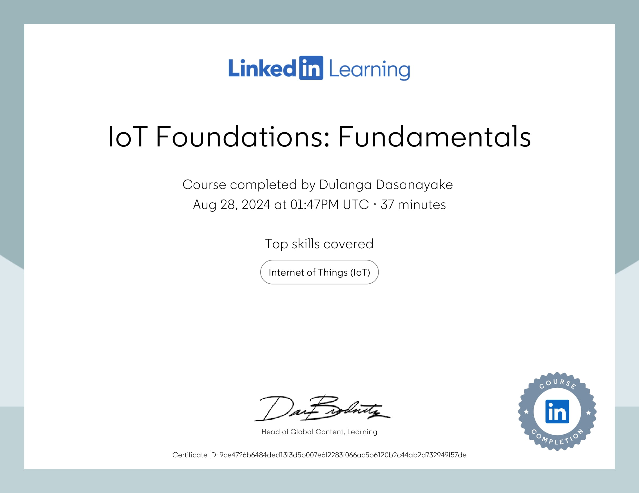 IoT Foundations Fundamentals